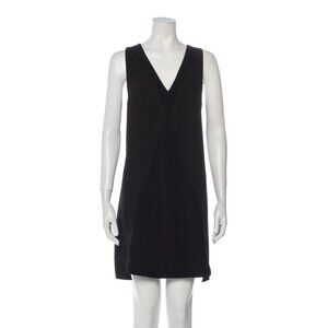 Proenza Schouler Black Mini Dress V Neck Size 8‎